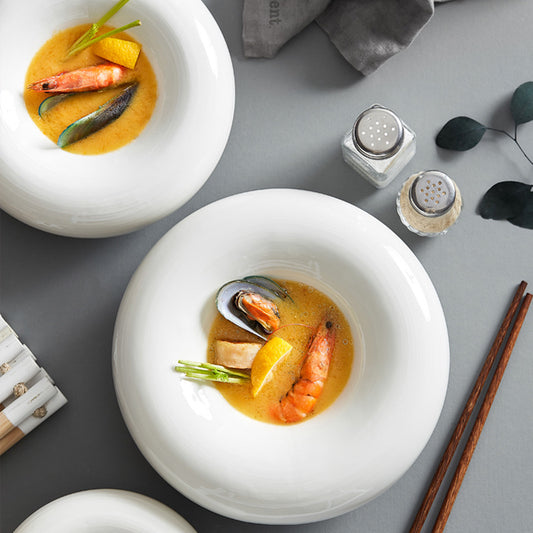The New Artistic Conception Insulation Dish Ceramic Personality